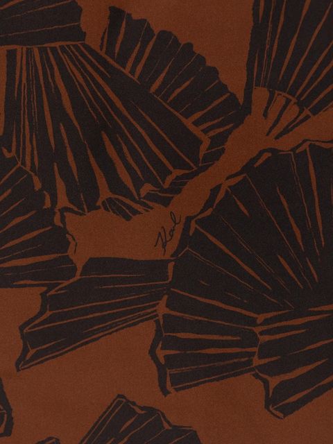 Karl Lagerfeld apaszka jedwabna K/SIGNATURE