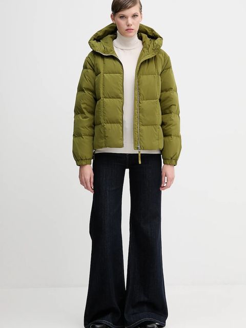 United Colors of Benetton kurtka puchowa kolor zielony zimowa oversize 22T6DN086 - zdjęcie produktu nr 2