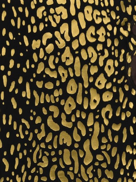Ferragamo animal-print midi skirt - Black
