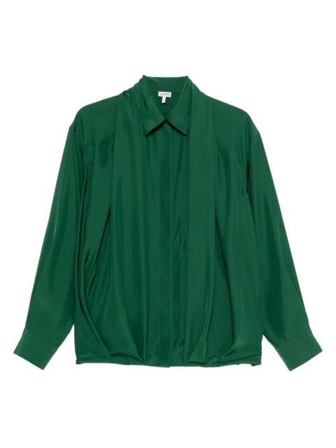 LOEWE pleated shirt - Green - zdjęcie produktu nr 1
