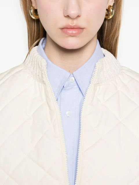 Moncler quilted jacket - Neutrals