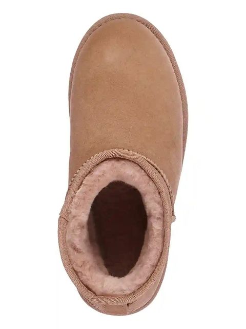 Emu Australia Śniegowce zamszowe Stinger Micro damskie kolor brązowy na płaskim obcasie ocieplone W10937