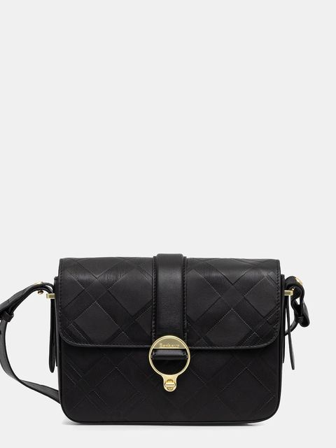 Barbour torebka skórzana Rosa kolor czarny LBA0509 - zdjęcie produktu nr 1