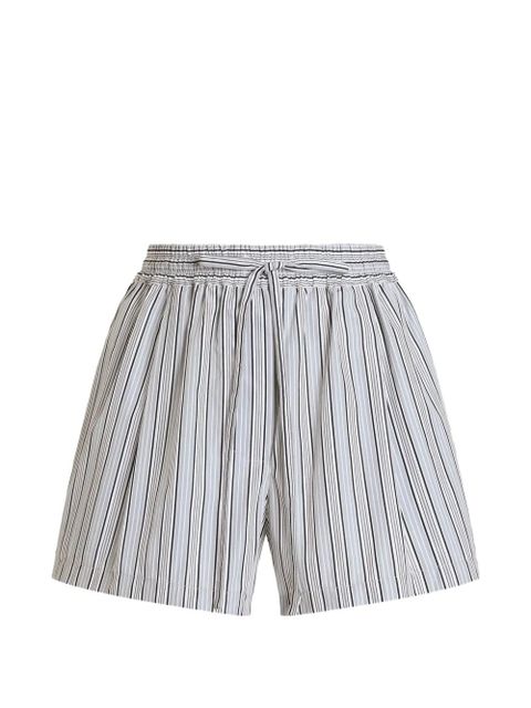 Dolce & Gabbana striped drawstring-waistband shorts - Grey - zdjęcie produktu nr 1