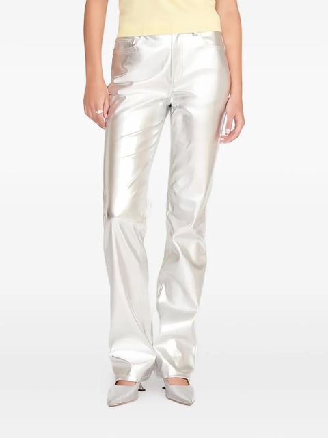 STAUD metallic-effect trousers - Silver - zdjęcie produktu nr 1