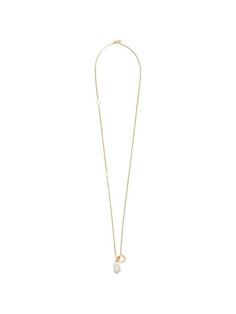 Jil Sander irregular shape pearl necklace - Gold - zdjęcie produktu nr 1
