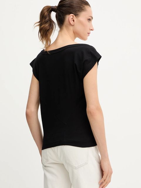 Miss Sixty t-shirt bawełniany damski kolor czarny 6S3SJ32500