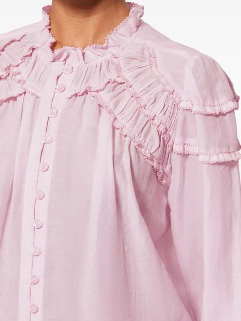 MARANT ÉTOILE Christa ruffled top - Pink
