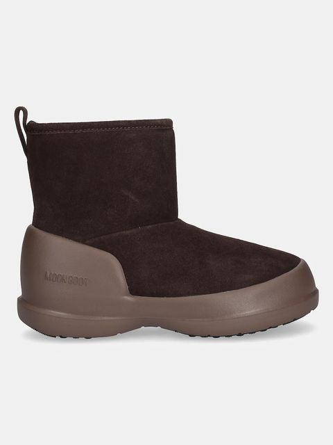 Moon Boot śniegowce zamszowe MB MEZZALUNA MID BOOT kolor brązowy 80D2500060 M010 - zdjęcie produktu nr 2