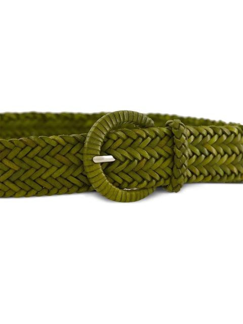 DRAGON DIFFUSION braided leather belt - Green - zdjęcie produktu nr 2