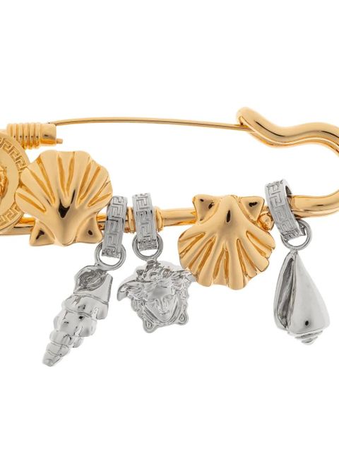 Versace Crystal Icons De La Mer brooch - Gold