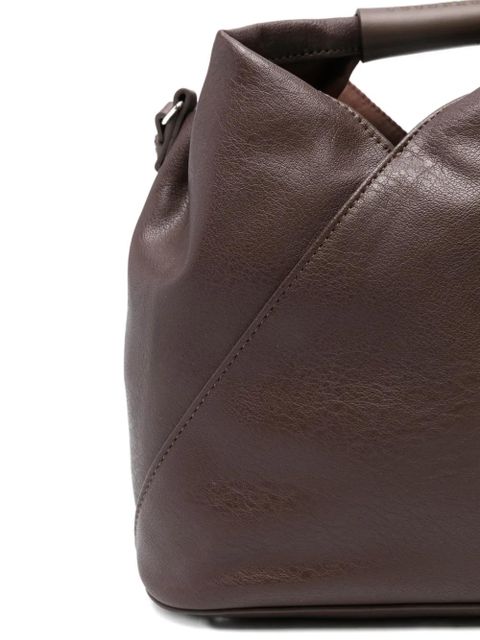 MM6 Maison Margiela diagonal-seam shoulder bag - Brown