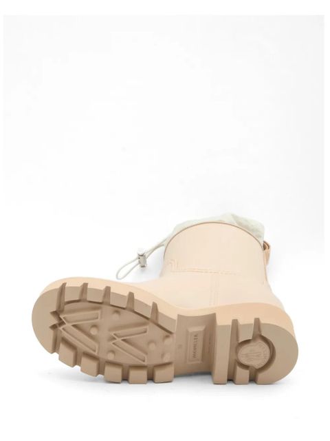 Moncler drawstring-closure logo-patch boots - Neutrals