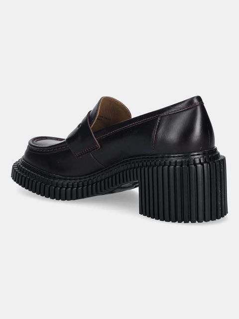 Camper czółenka skórzane Pix London kolor bordowy na słupku K201811-005