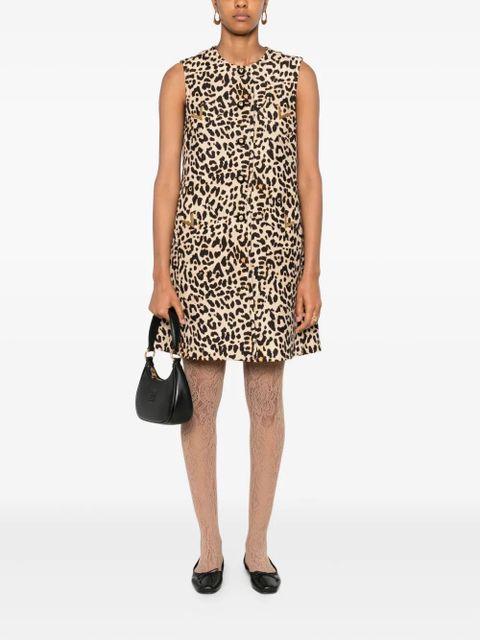 Valentino Garavani leopard print button-fastening jacket - Neutrals - zdjęcie produktu nr 2