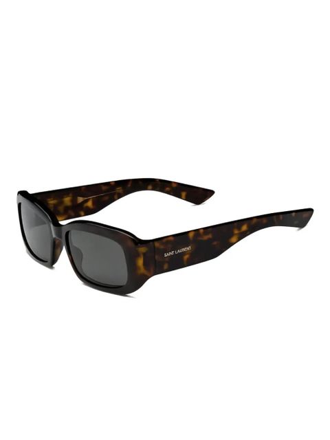 Saint Laurent Eyewear SL 809 tortoiseshell-rectangle sunglasses - Brown - zdjęcie produktu nr 2