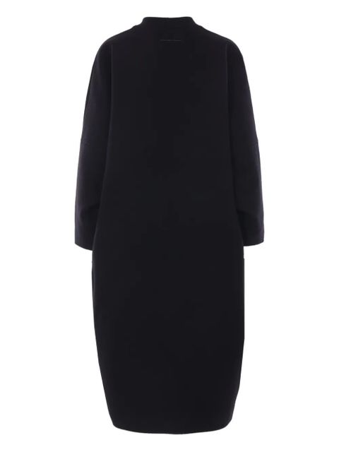 MM6 Maison Margiela long-sleeve virgin-wool-blend coat - Black - zdjęcie produktu nr 2