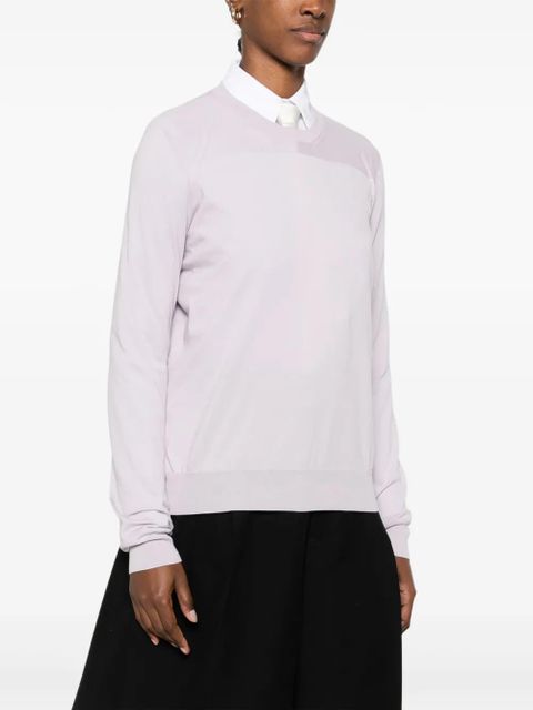 Jil Sander cotton sweater - Purple