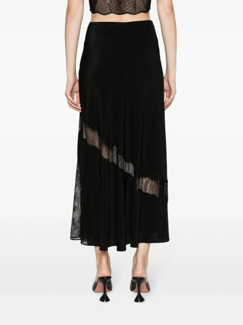 Zadig&Voltaire Jayal silk midi skirt - Black