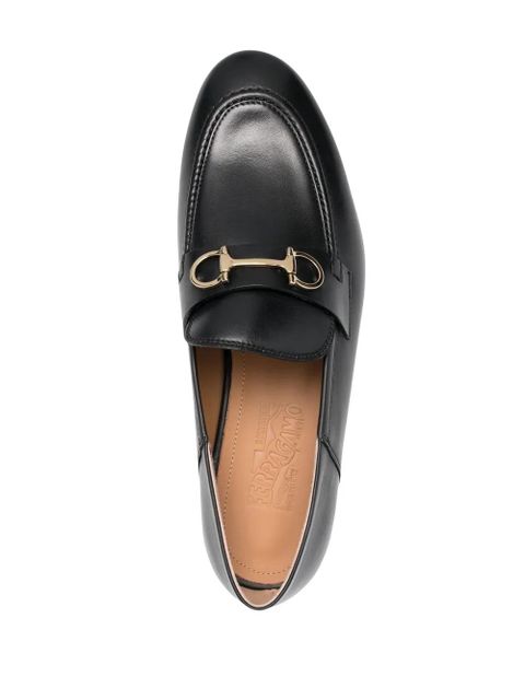 Ferragamo 20mm Ottone Gancini-buckle loafers - Black