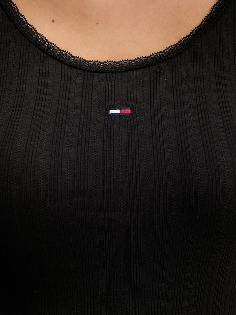 Tommy Jeans t-shirt damski kolor czarny DW0DW21570