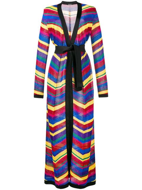Balmain chevron long cardigan - Multicolour - zdjęcie produktu nr 1