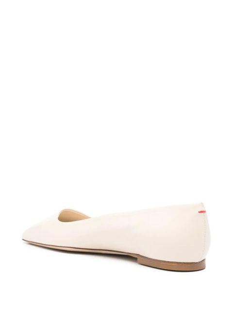 Aeyde Matti leather ballerina shoes - Neutrals