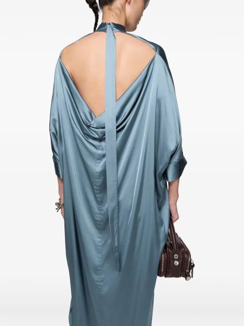 Acne Studios satin tunic dress - Blue