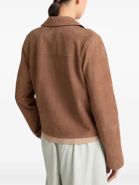 Yves Salomon suede jacket - Brown