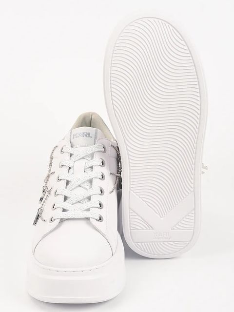 Karl Lagerfeld sneakersy skórzane ANAKAPRI damskie kolor biały KL63546