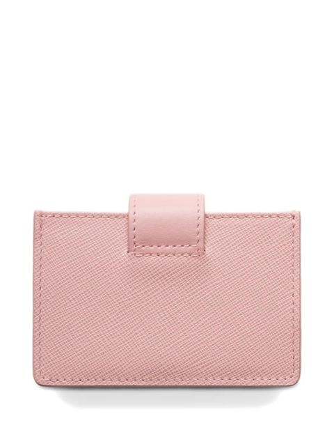 Prada Saffiano and smooth leather card holder - Pink - zdjęcie produktu nr 2