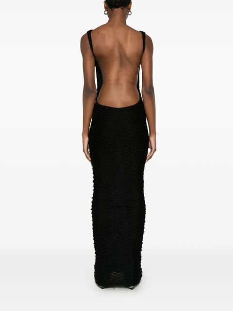 ENTIRE STUDIOS Ringlet maxi dress - Black
