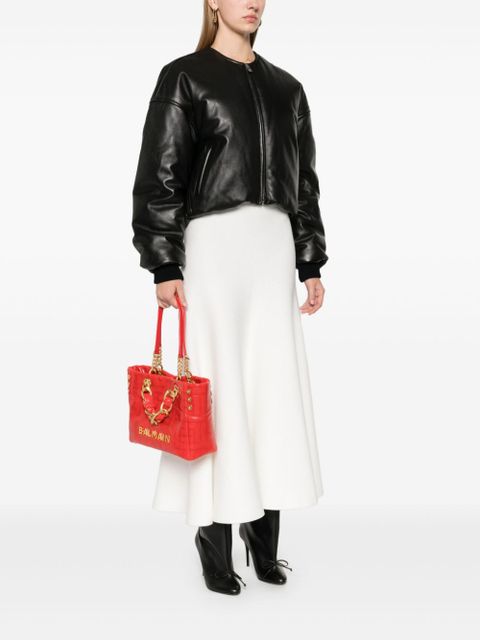 Balmain small 1945 tote bag - Red