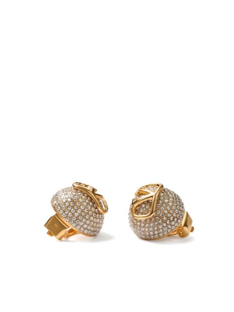 Valentino Garavani 18kt gold Vlogo Signature clip-on earrings