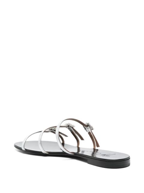 Giuseppe Zanotti Himari flat sandals - Silver