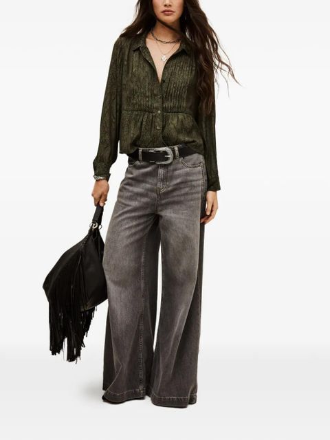 Ba&Sh Riata animal-pattern shirt - Green - zdjęcie produktu nr 2