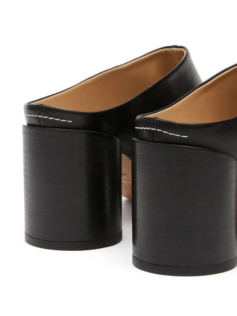 MM6 Maison Margiela 70mm leather mules - Black