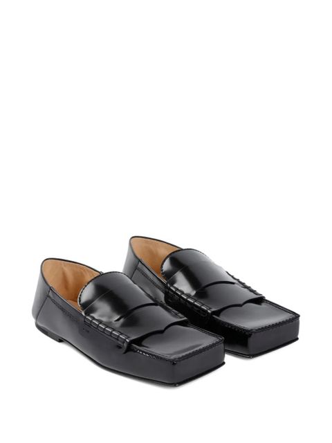 Jacquemus leather square-toe loafers - Black - zdjęcie produktu nr 2