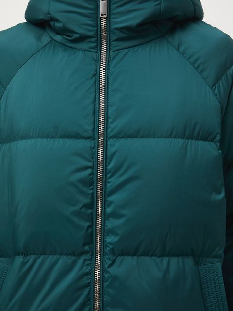 Medicine kurtka puchowa damska kolor zielony zimowa oversize