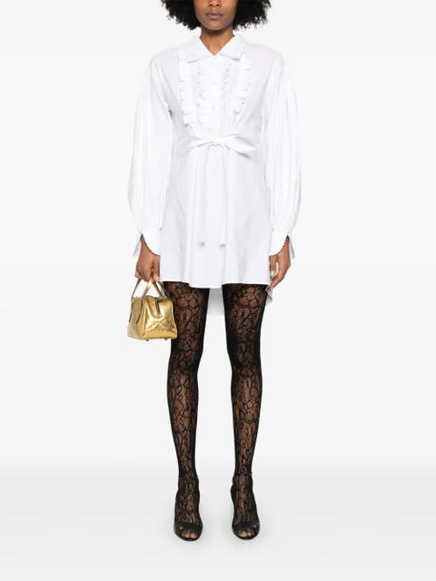 Valentino Garavani ruffle-detail mini dress - White - zdjęcie produktu nr 2