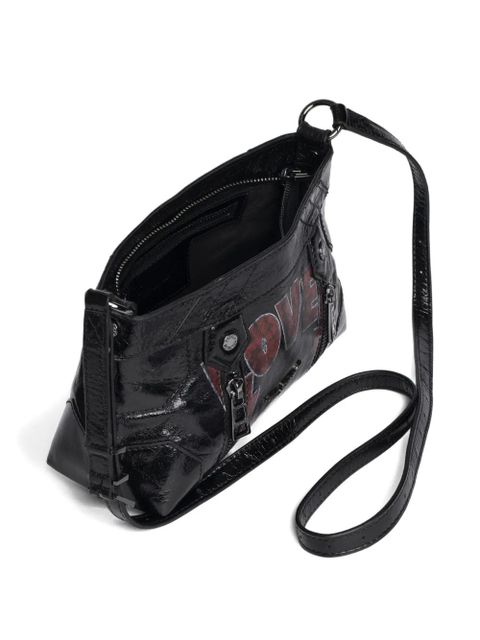 Zadig&Voltaire Sunny Mood Punk embellished leather shoulder bag - Black