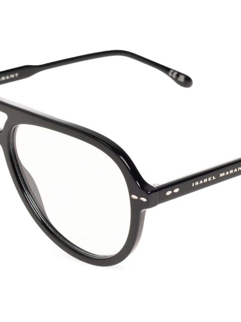 Isabel Marant Eyewear navigator-frame glasses - Black