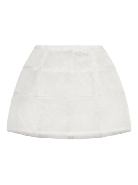 Blumarine lace-panelled mini skirt - White - zdjęcie produktu nr 1