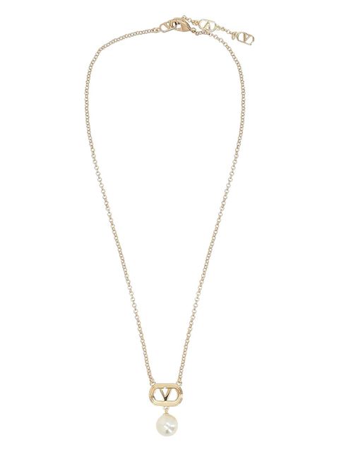 Valentino Garavani Vlogo pendant necklace - Gold
