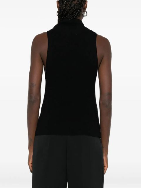 St. Agni high-neck sleeveless top - Black - zdjęcie produktu nr 2
