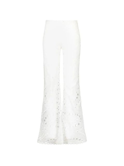 Charo Ruiz Ibiza Stern openwork-design trousers - White - zdjęcie produktu nr 1