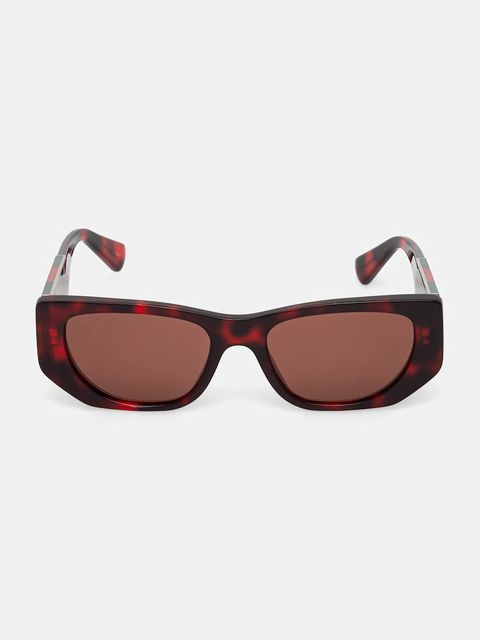 Gucci okulary przeciwsłoneczne damskie kolor czerwony GG1959S