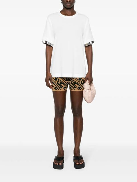 Rabanne paillette-embellished crepe T-shirt - White - zdjęcie produktu nr 2