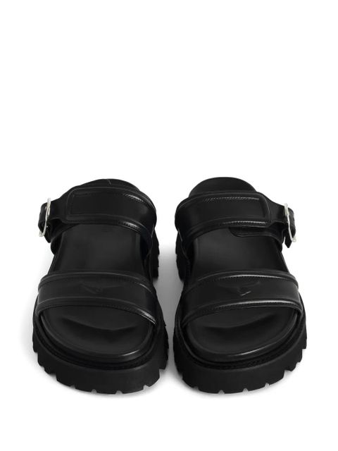 Zadig&Voltaire Ride leather sandals - Black