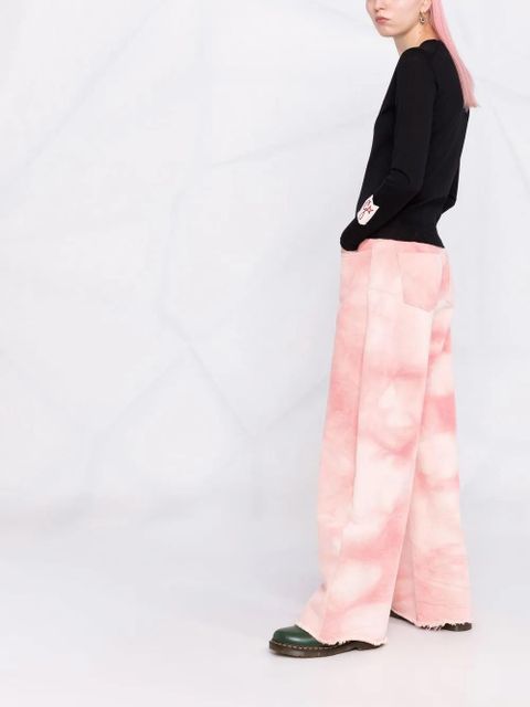 Golden Goose logo-patch wool jumper - Black